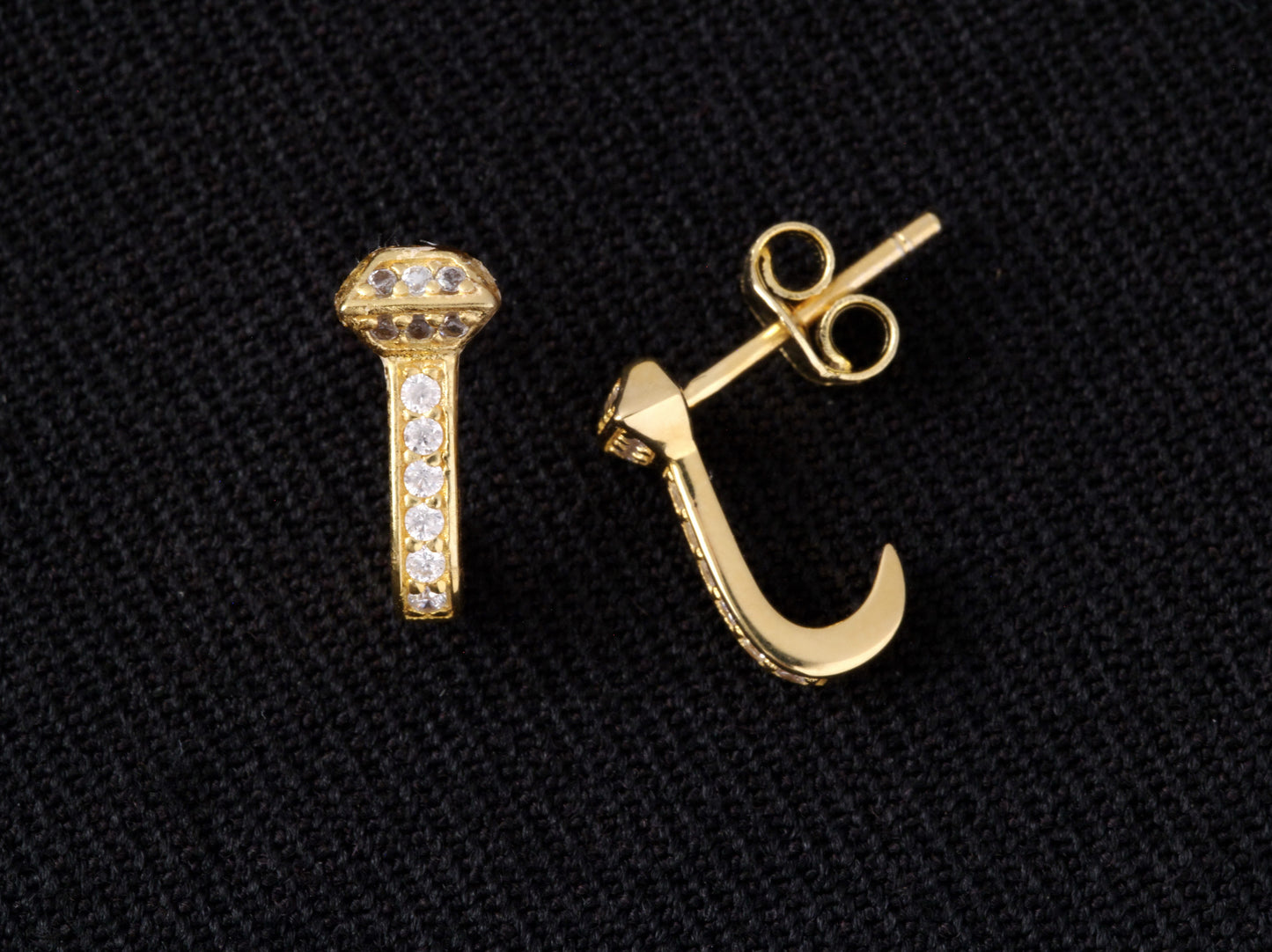 Small Horseshoe Nail Earrings – Sterling Silver or 14K Gold Plated | 1/2" Stud Earrings for Equestrians | Gift Boxed | Original Design