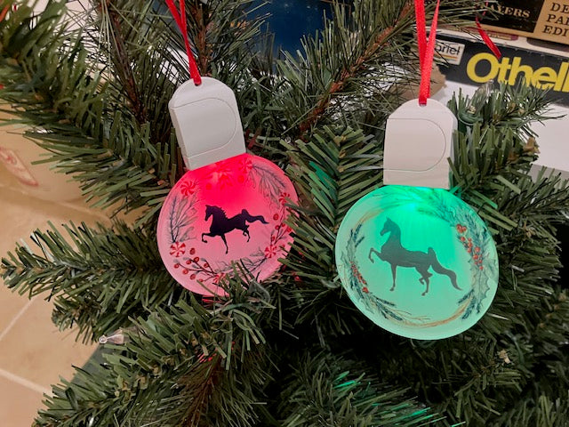 Custom LED Horse Ornament – Personalized Logo, Artwork, or Photo – Equestrian & Horse Lover Gift