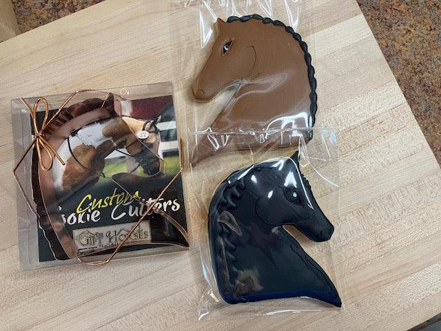 HORSEHEAD COOKIE CUTTERs" - Large w/Gift Box with Recipes (4 Breed Types) Mothers Day Gifts, Christmas Gifts