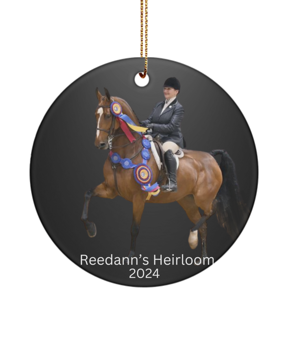Custom Pet Portrait Ceramic Ornament -Photo & Text - Gift Boxed - Wonderful Gift for Friends, Family, Thoughtful - Choice background