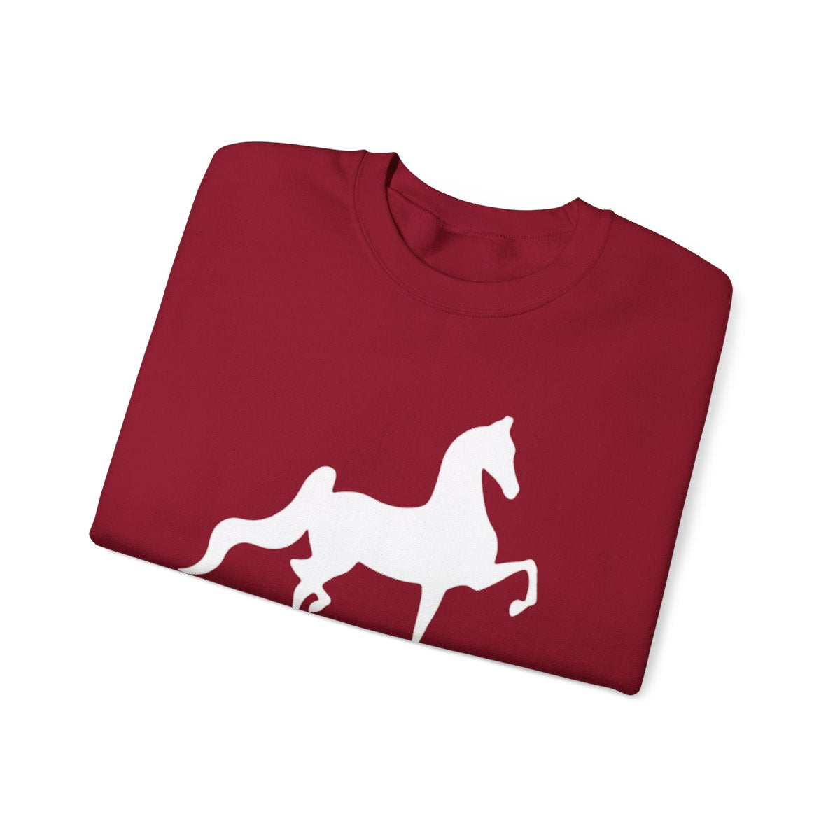American Saddlebred Equestrian Spirit Crewneck Sweatshirt - Cozy Riding Gift, Horse Lover Apparel, Casual Layering, Perfect for Horse Shows, Gift for Horse Lover