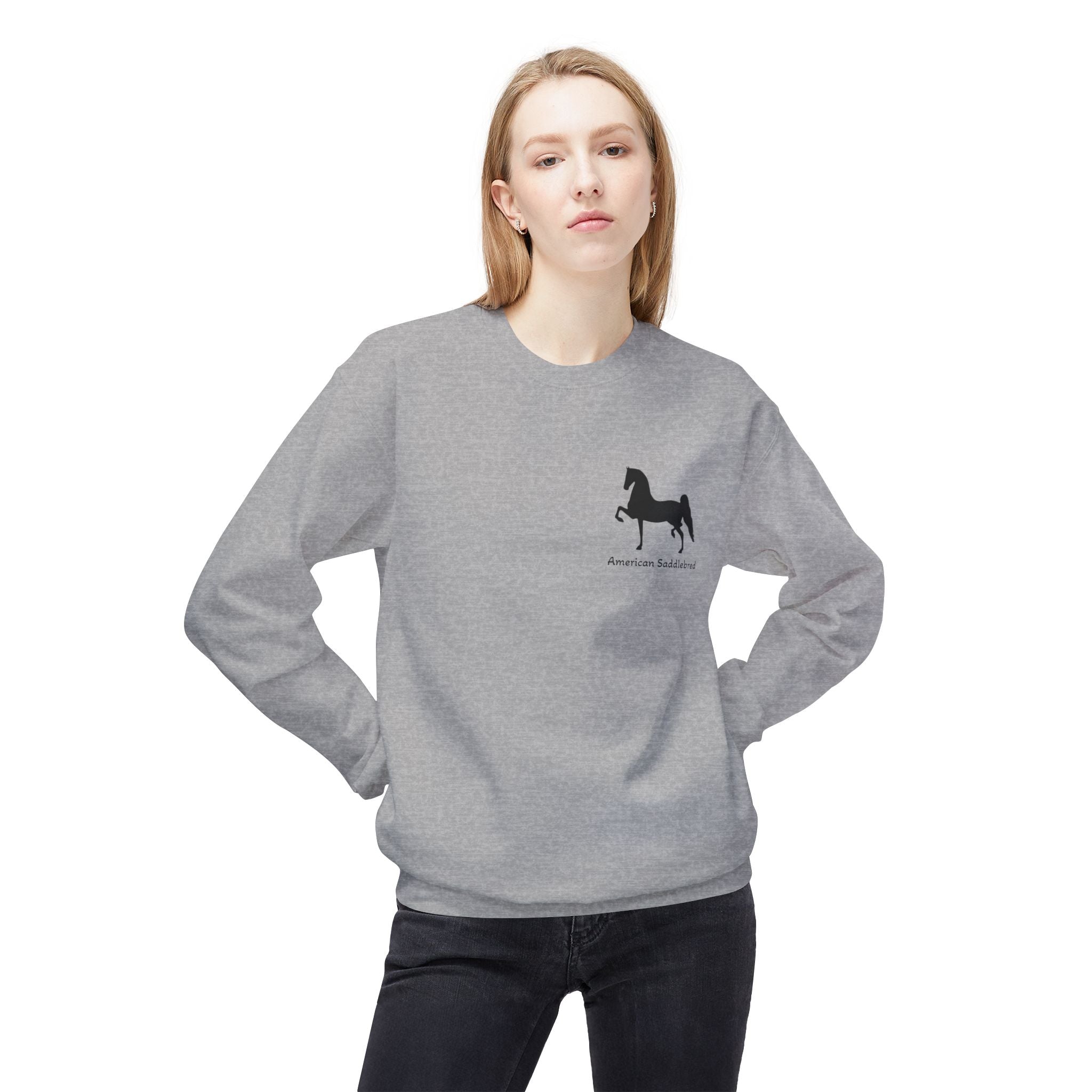 American Saddlebred Unisex Midweight Softstyle Fleece Crewneck Sweatshirt - Want it Personalized?