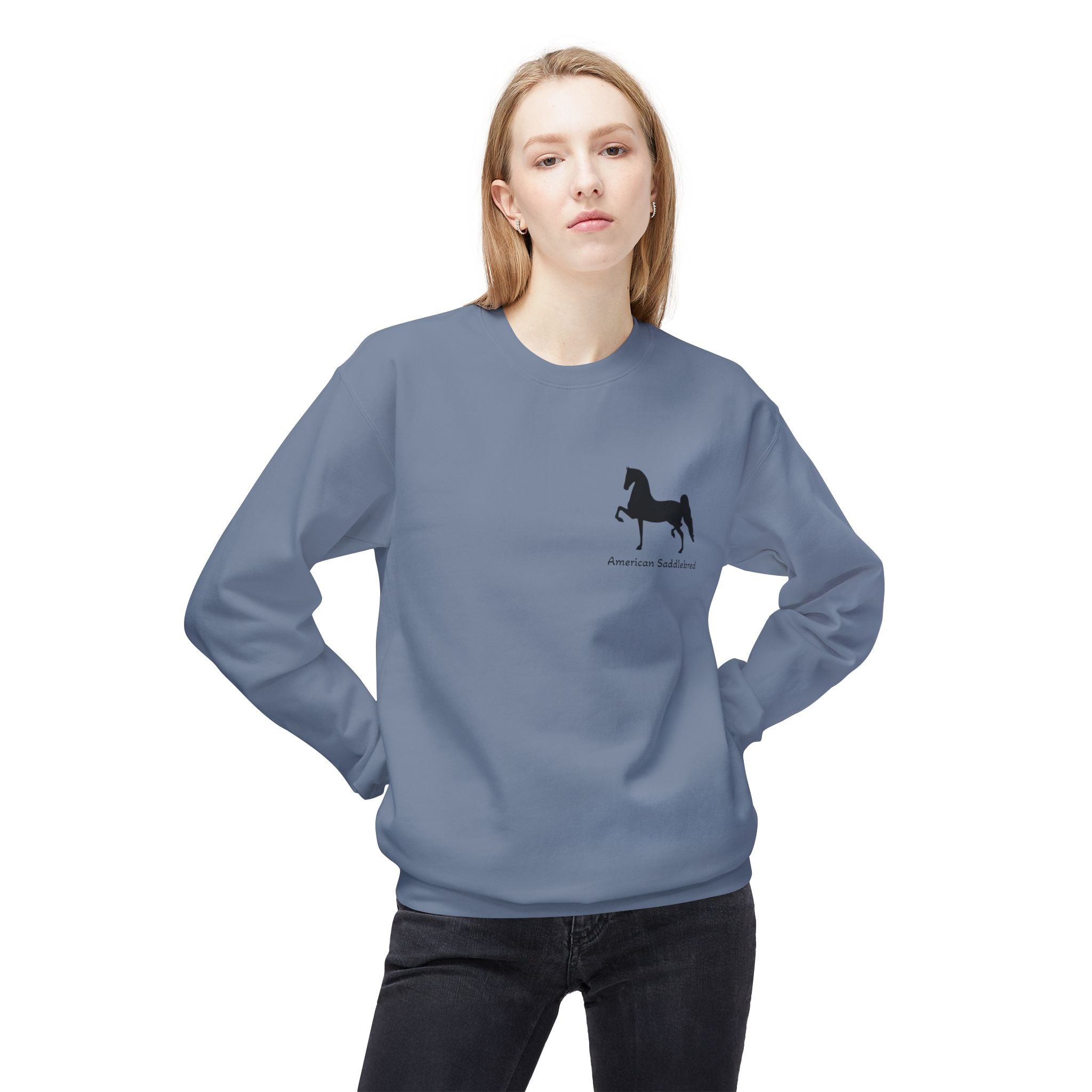 American Saddlebred Unisex Midweight Softstyle Fleece Crewneck Sweatshirt - Want it Personalized?