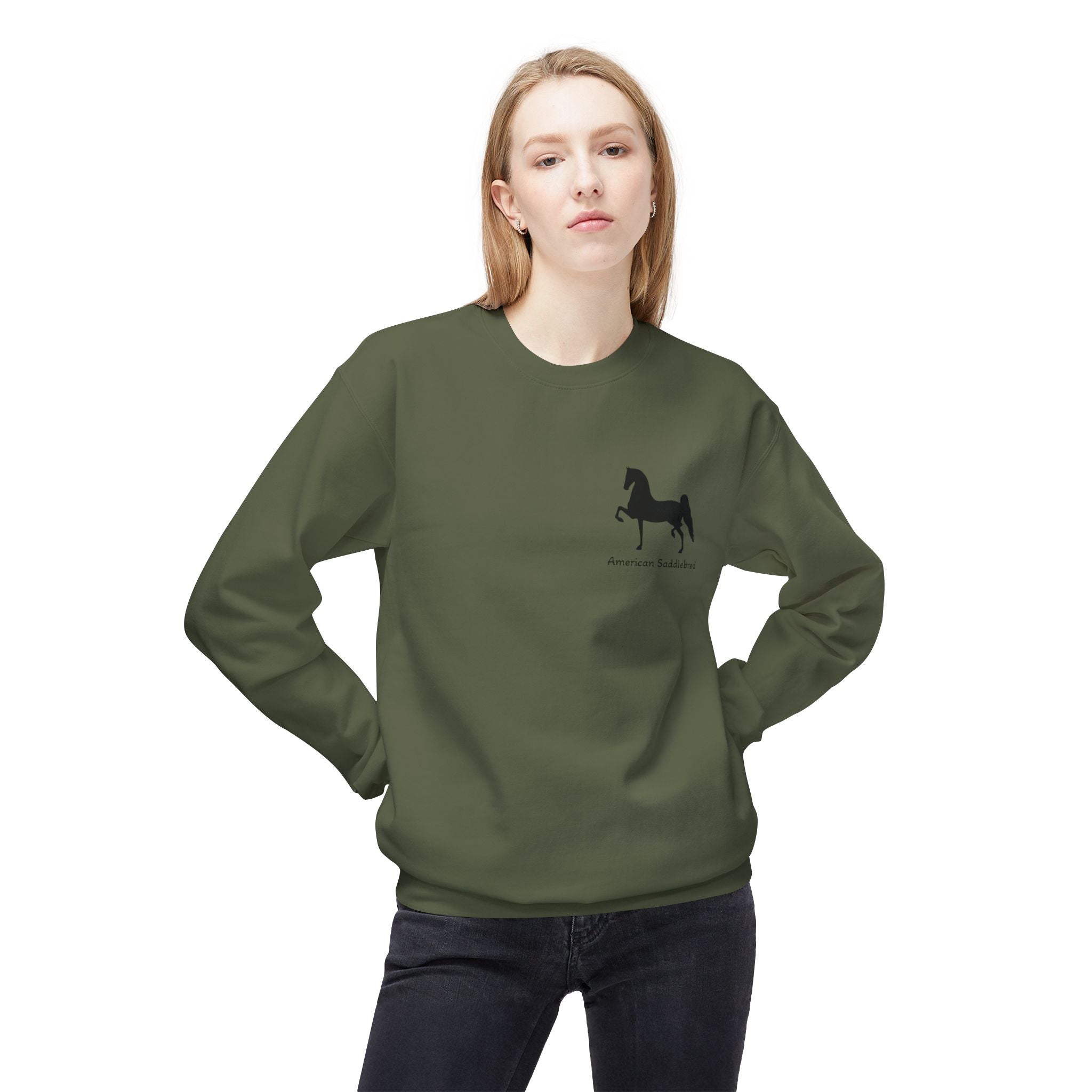 American Saddlebred Unisex Midweight Softstyle Fleece Crewneck Sweatshirt - Want it Personalized?