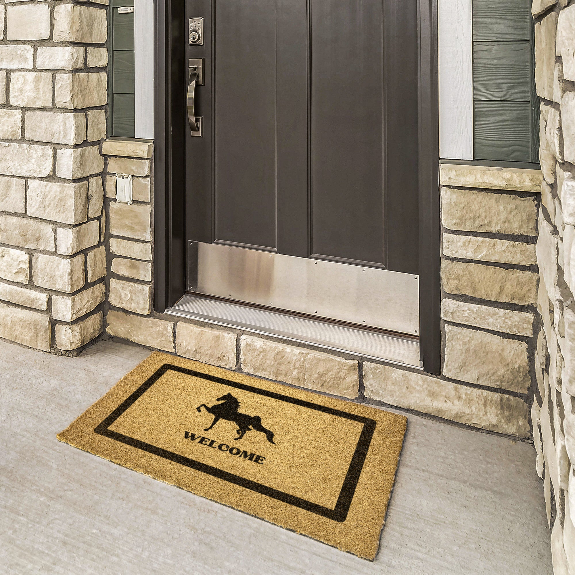 Custom Coir Door Mat - 4 Sizes to Choose - Your Text & Horse Breed