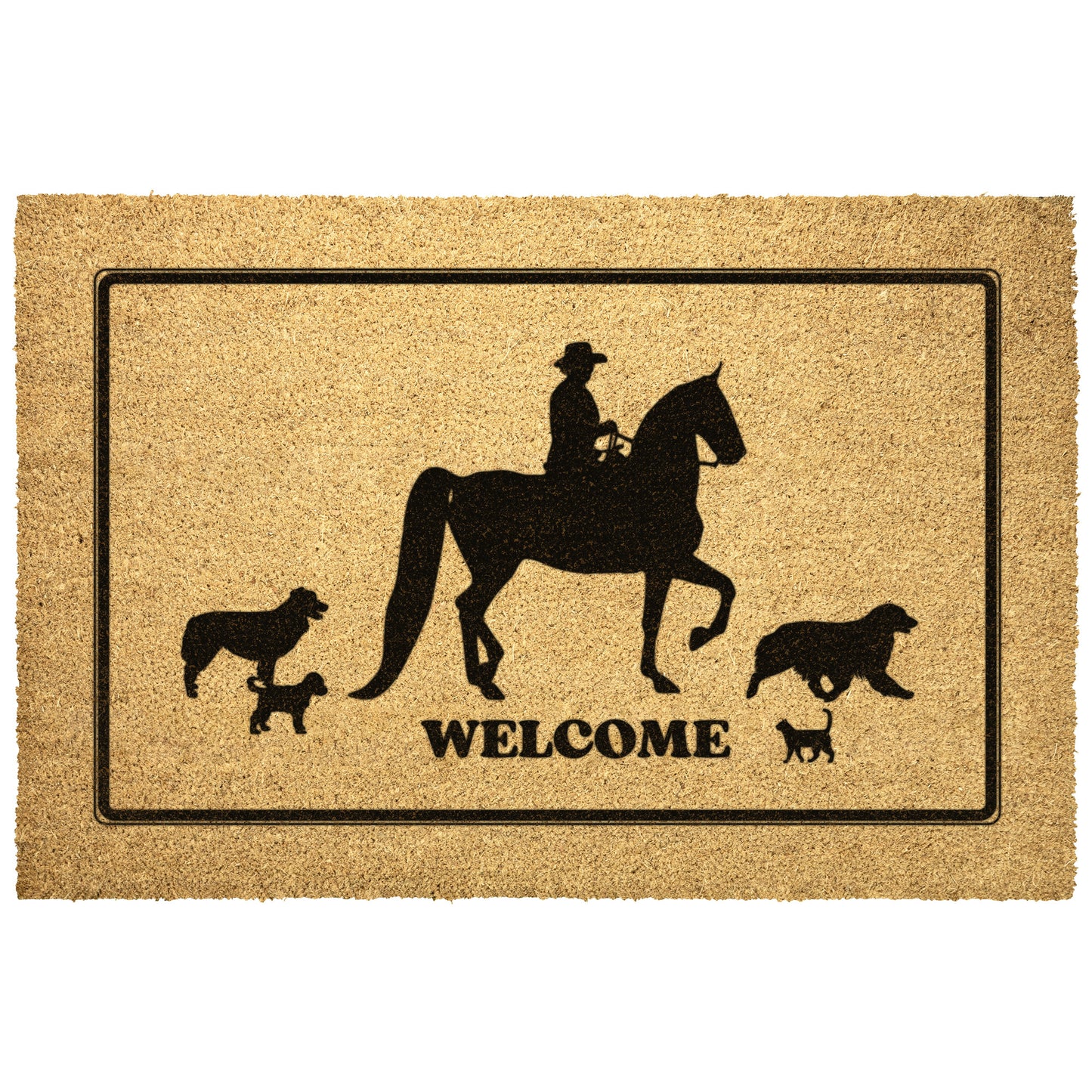 Custom Coir Door Mat - 4 Sizes to Choose From - Personalized Your Way