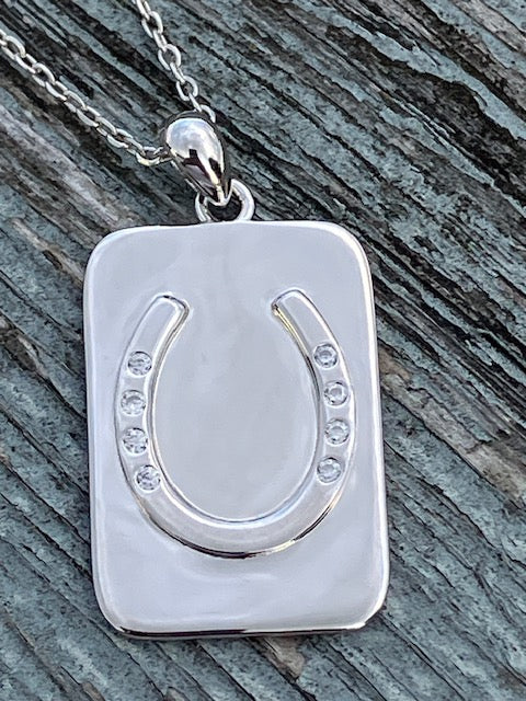 Custom Designs - 3 Different 925 Sterling Rectangle Pendants for Horse & Dog Lovers