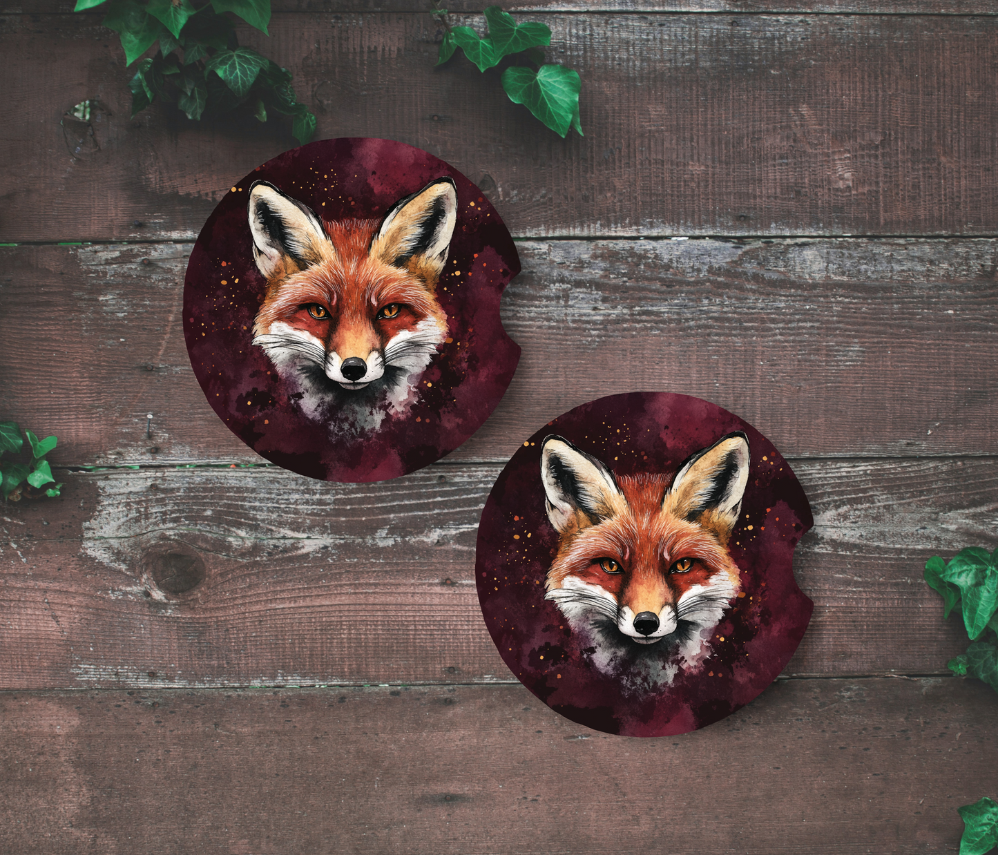 Personalized Ceramic Car Coasters – Custom Photo or Text – Unique Gift for Drivers, Horse & Pet Lovers, Friends & Family – Set of 2