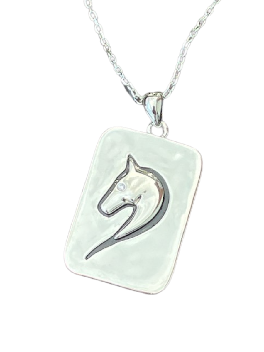 Custom Designs - 3 Different 925 Sterling Rectangle Pendants for Horse & Dog Lovers