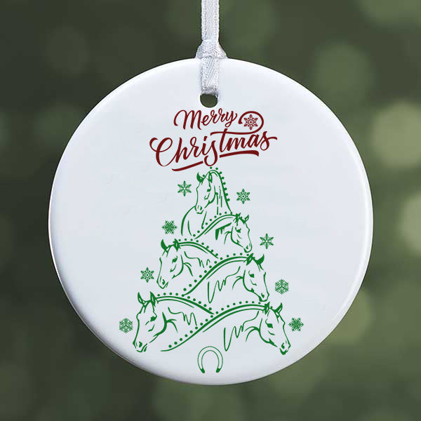 Personalized Christmas Ornaments 1 or 2 Sides - 3" Round only for 2 Side Printing