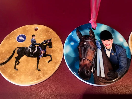 Personalized Christmas Ornaments 1 or 2 Sides - 3" Round only for 2 Side Printing