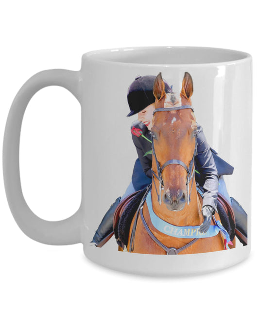 Custom Photo Mug | Customizable Mug | Custom Design Mug |Equestrian Mug |Horse Rider Mug |Horse Lover Mug |Horse Owner Mug |Horse Themed Mug
