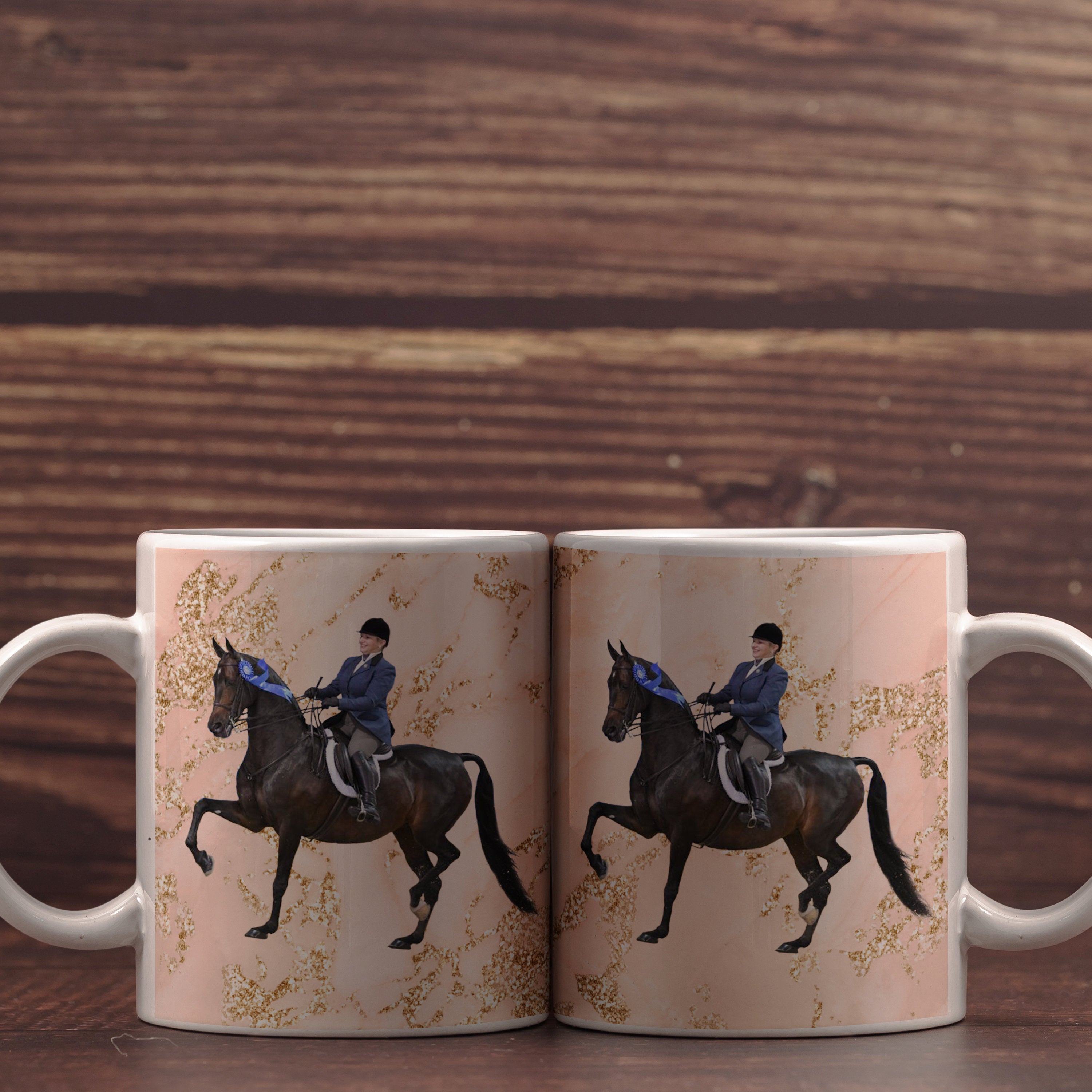 Custom Horse Photo Mug- Personalized & Customized Photo Mug - Equestrian Mug - Custom Award Mug