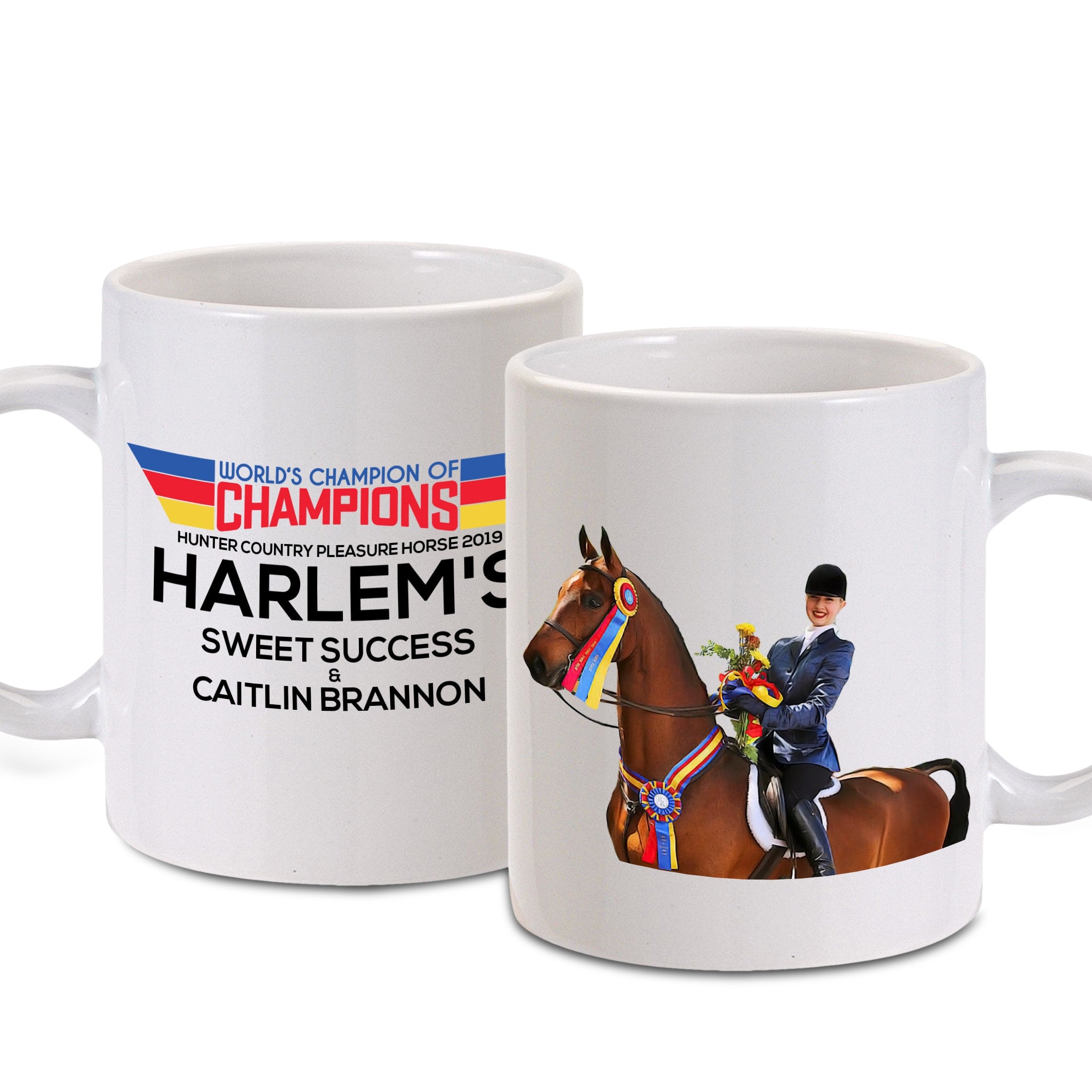 Custom Horse Photo Mug- Personalized & Customized Photo Mug - Equestrian Mug - Custom Award Mug